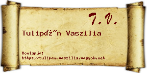 Tulipán Vaszilia névjegykártya